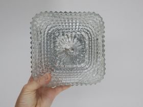 Plafoniera vintage / vetro metallo / quadrata – Plafoniere, Porcellana (photo 2 of 5)