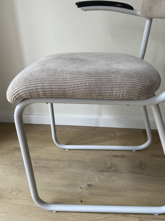 Ahrend De Cirkel Telaio Tubolare - Sedia a Slitta – Riciclata – Tessuto a Coste – Design Olandese Vintage (photo 5 of 15)