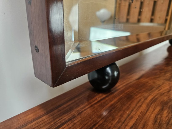 Image 1 of Exclusive 1940s Art Decò sideboard in walnut burl with mirror