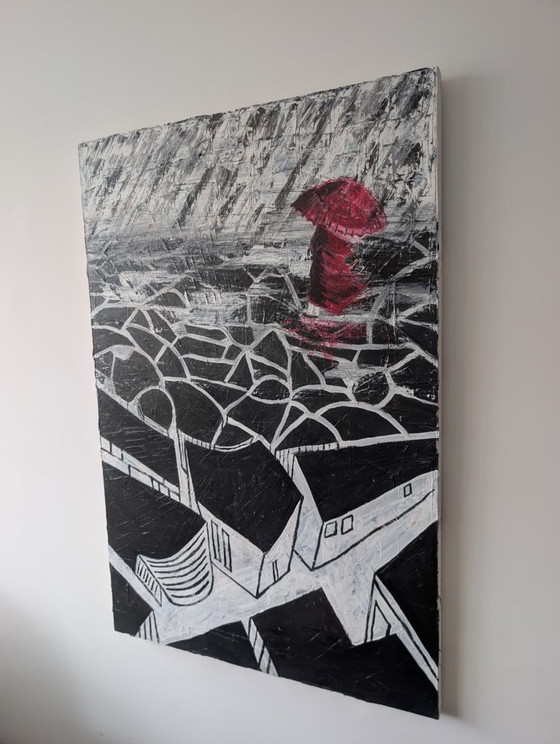 Woman in red – Paintings & Drawings, Canvas (photo 4 of 5)