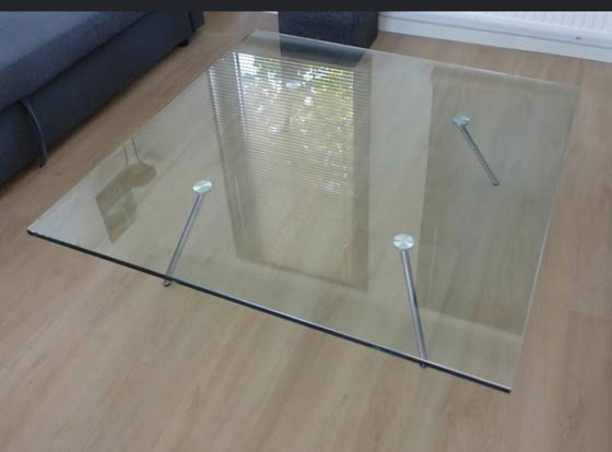 Table basse design en verre trempé – Beek, Tables basses, Glass, Metal (photo 4 of 5)