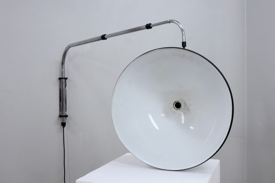 Image 1 of Vintage Extendable Hanging Chrome Wall Lamp 1970s