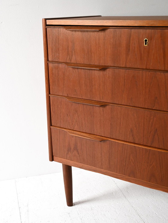 Image 1 of Commode danoise vintage en teck, 1960 - Finition foncée