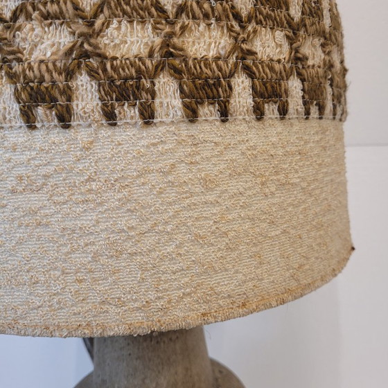 Image 1 of Lampe en céramique Fat Lava avec abat-jour original, Scheurich Keramik, 60's - Allemagne