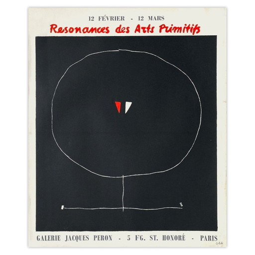 Affiche signée par Thomas GLEB, Expo 60 - Galerie Jacques Perron - Paris – posters, Paper (photo 2 of 5)