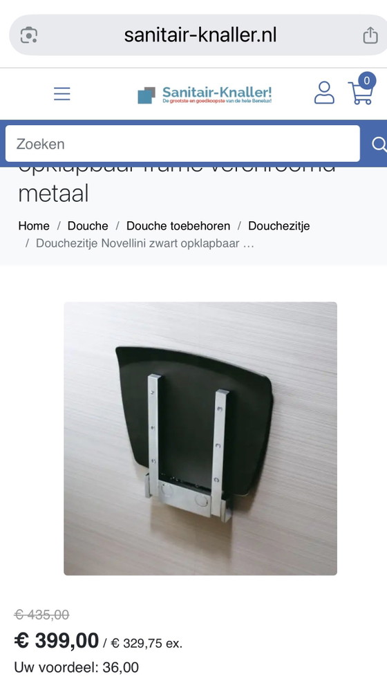 Luxury Design Shower Chair – Novellini, Stools, Metal, Plastic (photo 14 of 14)
