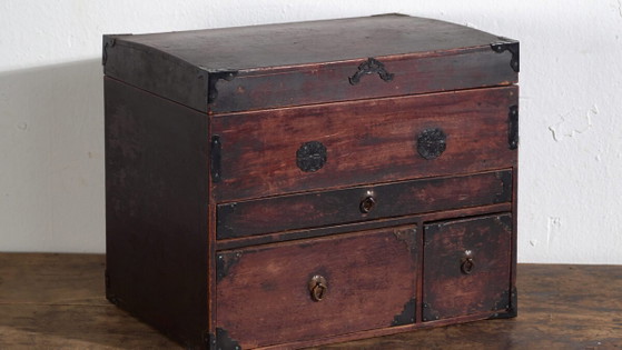 Antique small Japanese chest with drawers and compartments – Japan, circa 1900 – Chest of drawers (photo 3 of 40)