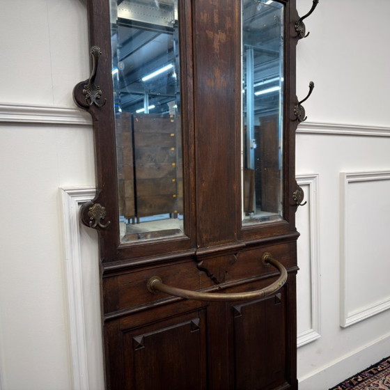 Classic English Wardrobe Coat rack – Glass, Wood (photo 6 of 15)