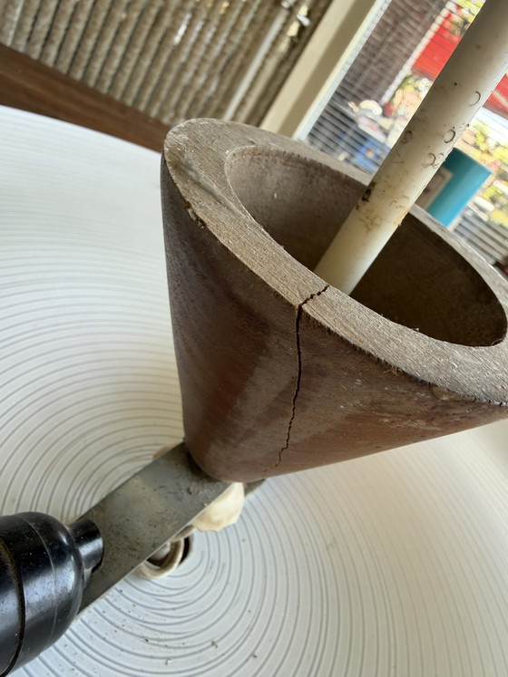 Image 1 of Vintage glass ceiling lamp