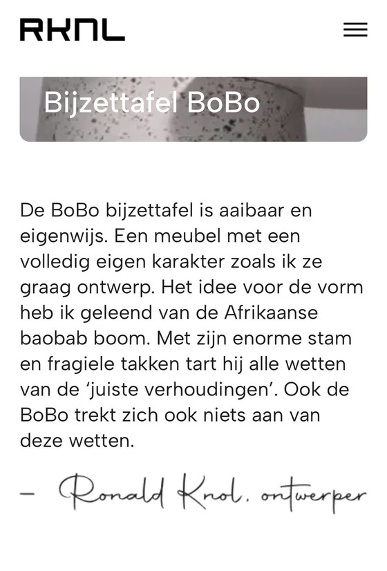 Image 1 of Design bijzettafel 