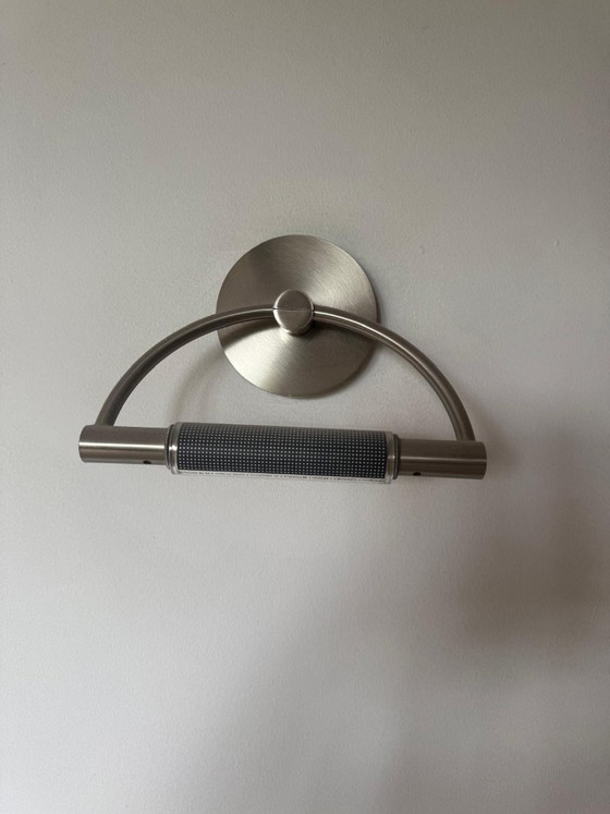 Image 1 of Lampada da parete di design Cini & Nils – Acciaio spazzolato – Lampada da parete moderna italiana