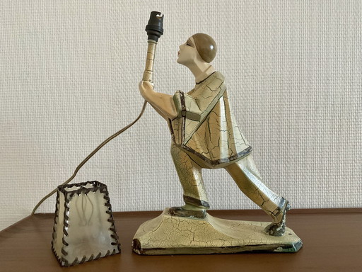 A typical Art Deco table lamp, 1920s/30s, rare, collector's item