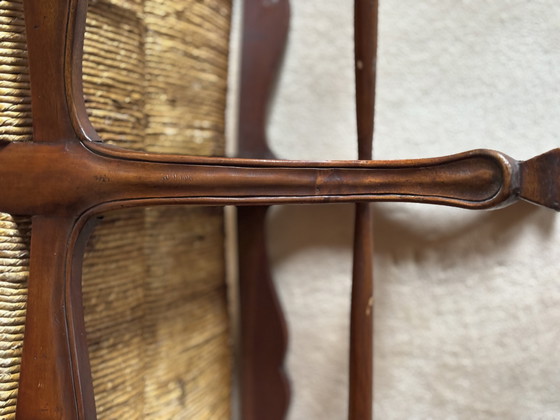 Image 1 of Divano in stile country francese con seduta in vimini