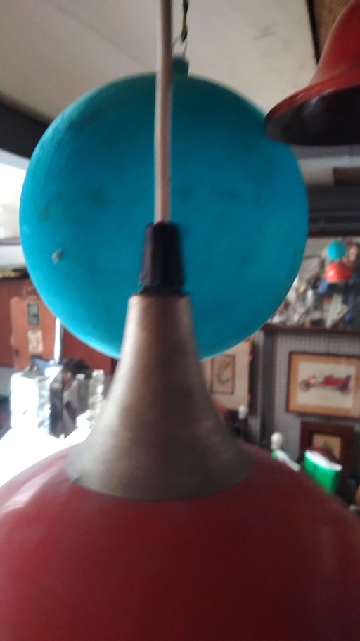 Vintage Anodized Aluminum Ceiling Light, 1960s
