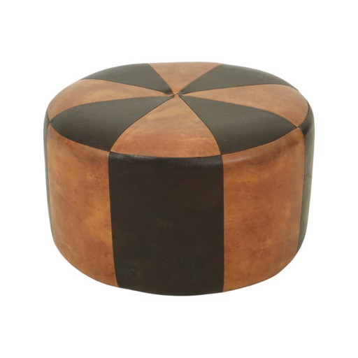 Pouf Skai marrone vintage