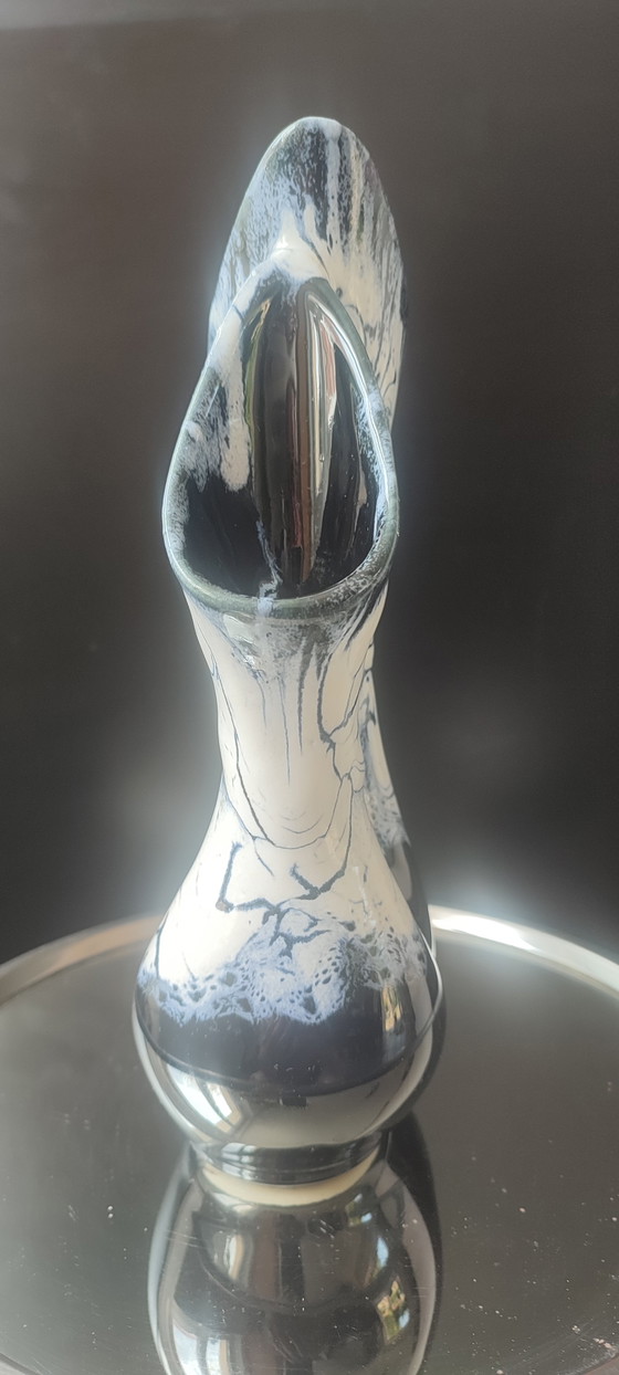 Image 1 of Sculptural ceramic vase Alpho (Alphonse Mouton) 24 cm