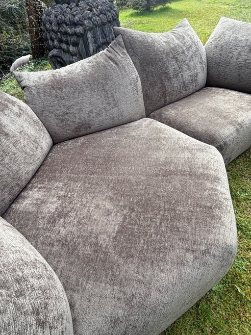 Edra „Standard“ Designer-Sofa – Rinascimento Stoff (Fungo/Mushroom) – wie neu  – inkl. Garantiekarte Exklusives Design