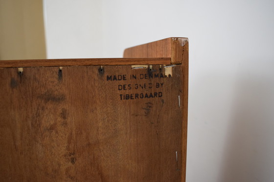 Image 1 of Mid Century Deense teakhouten secretaire van Gunnar Nielsen voor Tibergaard, 1960S.