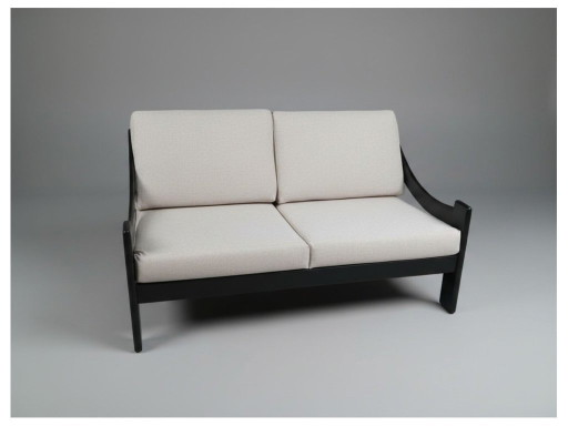Vintage Scandinavian style two-seater sofa, reupholstered