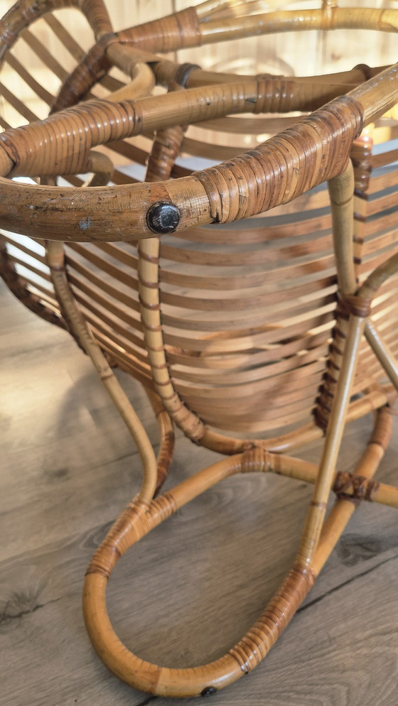 Image 1 of Set da salotto vintage in bambù Rohé Noordwolde