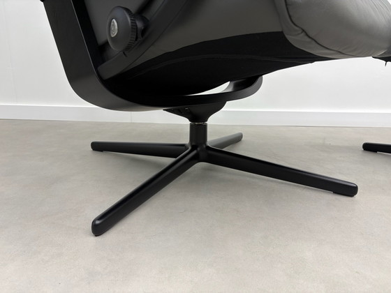 Stressless Sunrise Cross Poltrona + Poggiapiedi Grigio Come nuovo! – Poltrone relax, Pelle, Metallo (photo 14 of 15)
