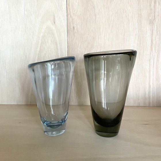 Image 1 of Vaso in vetro Holmegaard - Design danese, vetro vintage colorato