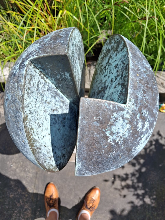Image 1 of Bronze Art Object "Split Unity"