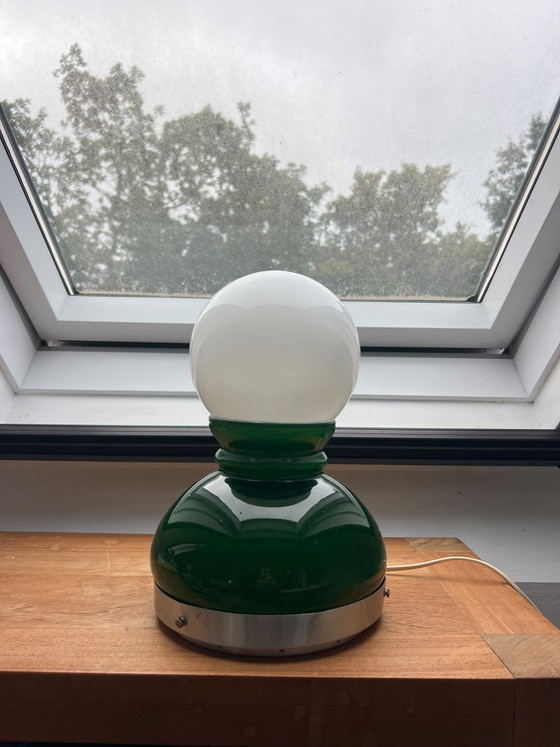 Glazen space age lamp - Italiaans Design – Tafellampen, Metaal (photo 2 of 8)