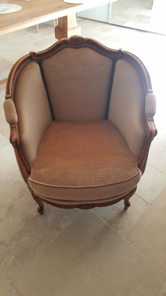 Image 1 of Divano Luigi XV 3 posti + 2 poltrone