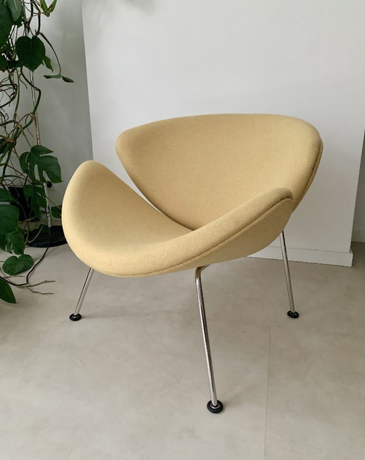 Artifort Orange Slice Sessel, entworfen von Pierre Paulin, gelb