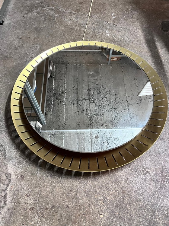 Image 1 of Grande specchio illuminato d'epoca, Stilnovo, 1960