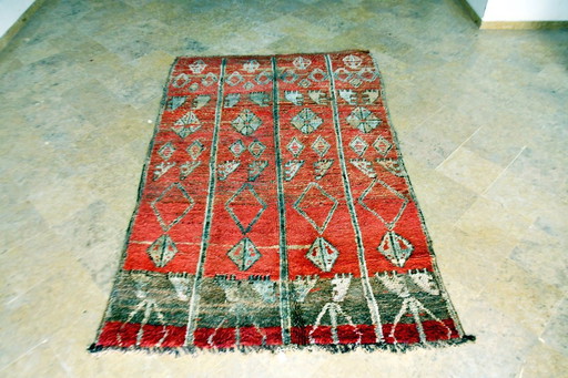 Marokkanischer Vintage-Teppich Zemmour - 244 x 155 cm | Rosa