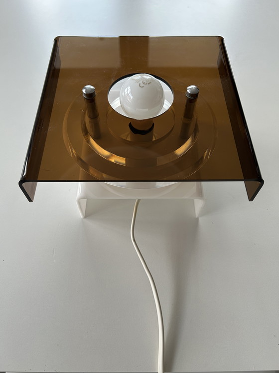 Image 1 of HERDA wall lamp plexi Space age