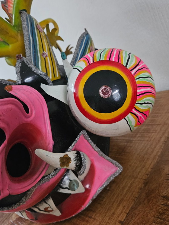 Magnifique Masque de Carnaval Diablada Bolivien Traditionnel – Objets déco, Aluminium, Autre (photo 2 of 24)