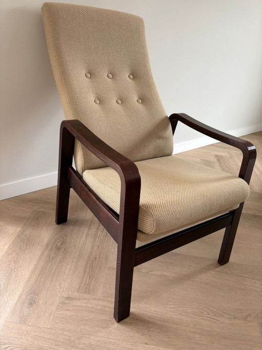 Vintage verstelbare lounge fauteuil uit de jaren 70