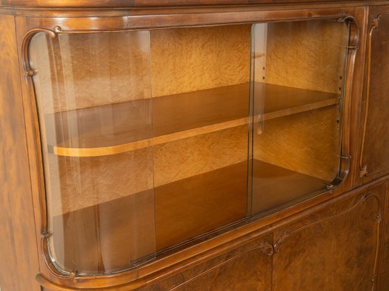Vitrinekast uit de jaren 1950 – Vitrinekasten, Glass, Wood (photo 12 of 13)