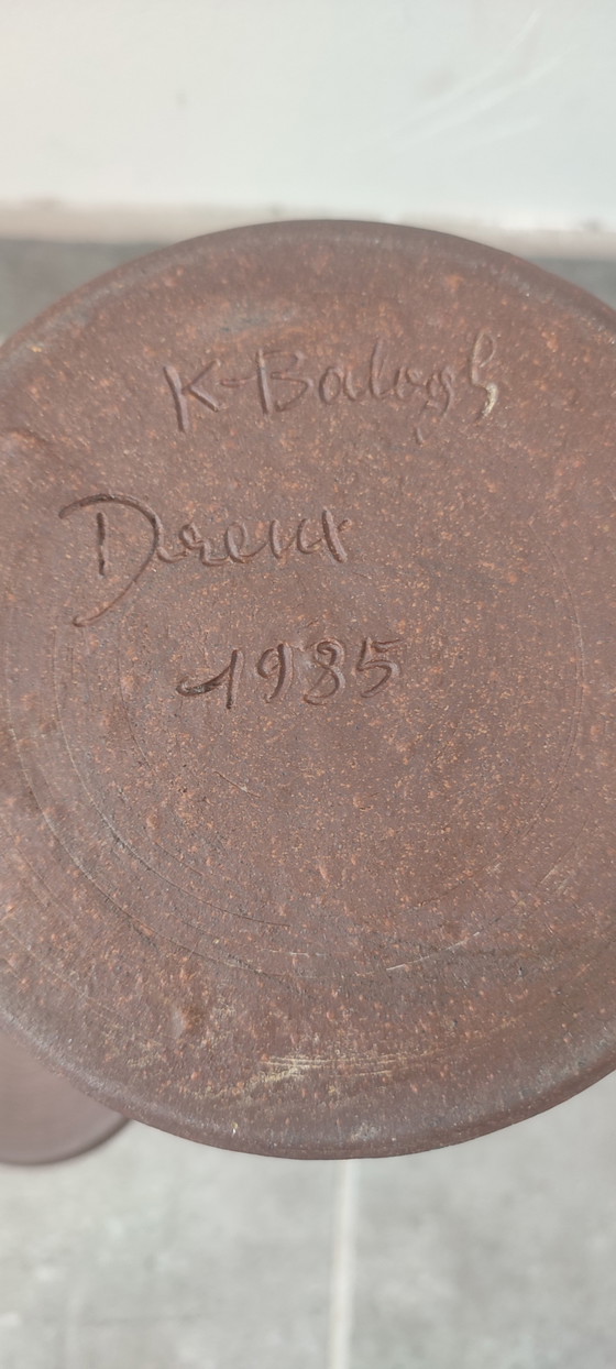 Image 1 of Service Céramique d'Atelier en Grès signé Karoly BALOGH .