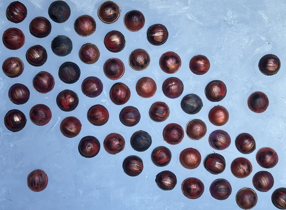 Image 1 of Peinture abstraite Acrylique sur lin 100x73 cm