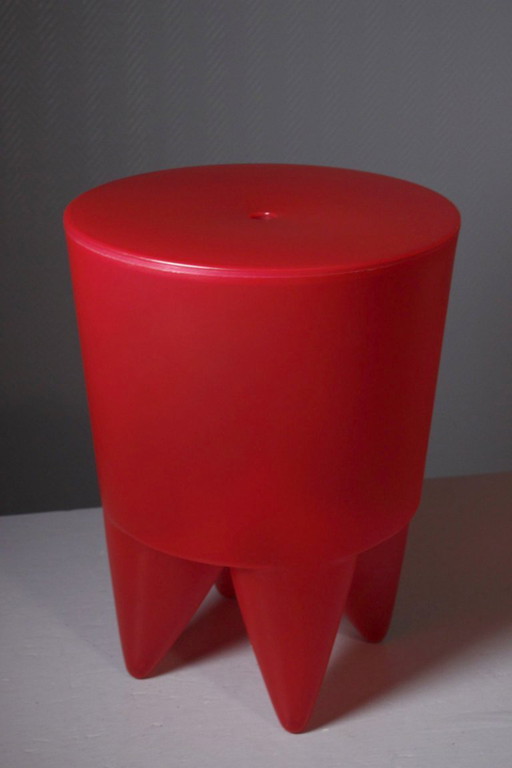 Philippe Starck - "Bubu 1st" stool, 1991 XO edition, translucent red