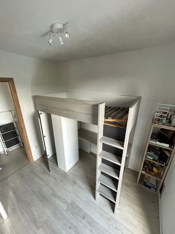 Image 1 of Loft bed with integrated wardrobe and desk