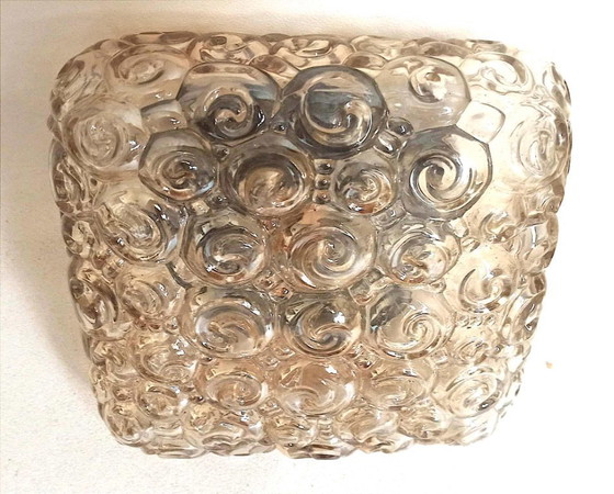 Image 1 of Plafonnier Helena Tynell escargot Années 60 Largeur 23 cm