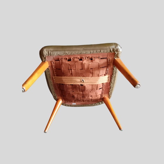 Image 1 of Exceptional set of 4 vintage armchairs from the 1950s - former clubhouse of the National Bank of Belgium, Antwerp