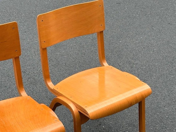 1/34 Lamstak Chaise Empilable Hêtre Angleterre Années 50, Chaises de salle à manger, Bois, Marron (photo 9 sur 10)