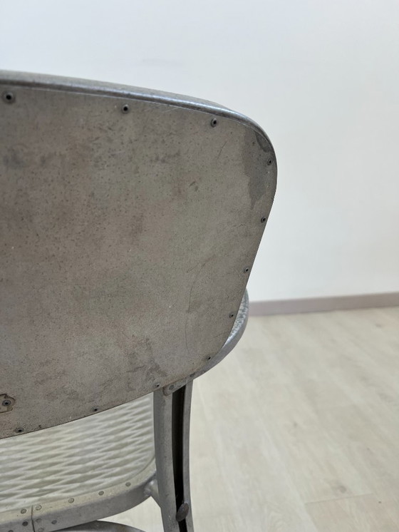 Image 1 of Aluminiumstühle - Avec-Plakette « Gaston Viort - Salon de Provence »