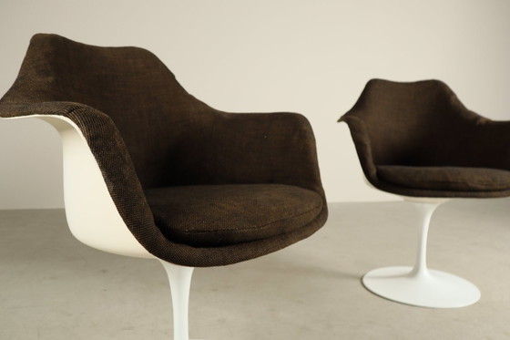 Image 1 of Paar originele Tulip-fauteuils van Eero Saarinen voor Knoll International, jaren 60