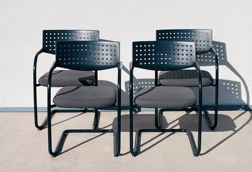 Juego de 4 sillas Visavis Antonio Citterio / VITRA # Vintage años 90 # Sillones