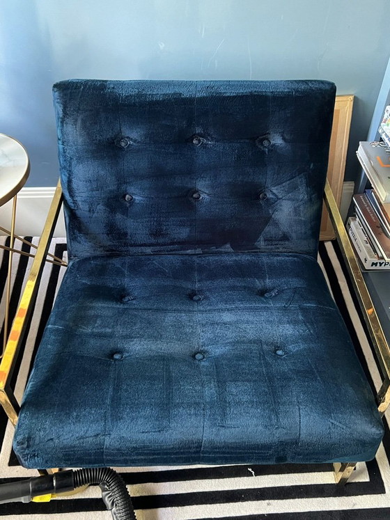 Jonathan Adler coppia di sedie Goldfinger – Poltrone, Velluto, Ottone (photo 14 of 16)