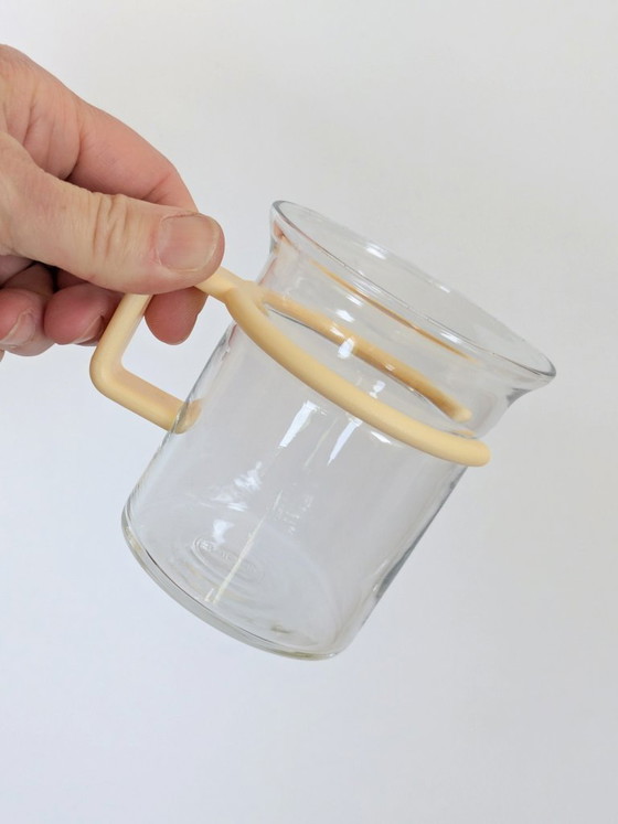 Image 1 of Bodum Bistro Glass Cup Set of 4 Carsten Jørgensen 1980s Danish Design Butter Yellow