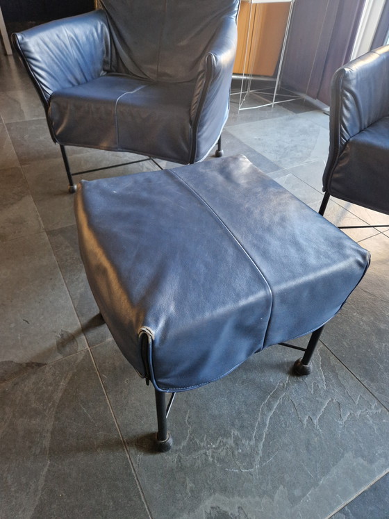 Image 1 of 2x Montis woonkamerstoel met poef