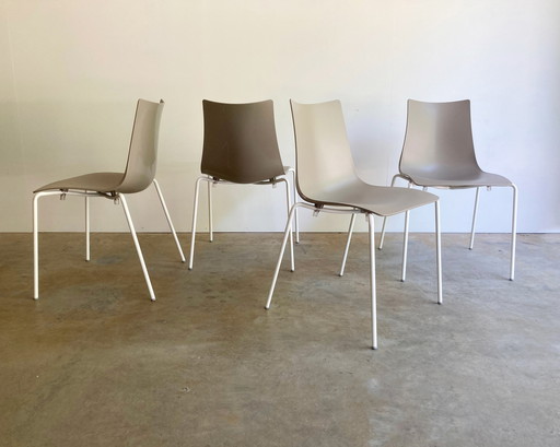 4x Scab Design Zebra Chair Taupe